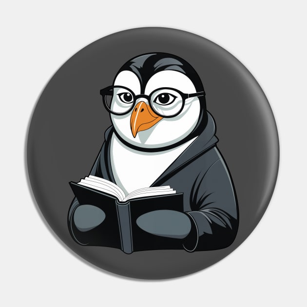 Librarian Penguin Pin by Manzo Carey