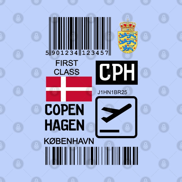 Copenhagen Denmark travel ticket by Travellers