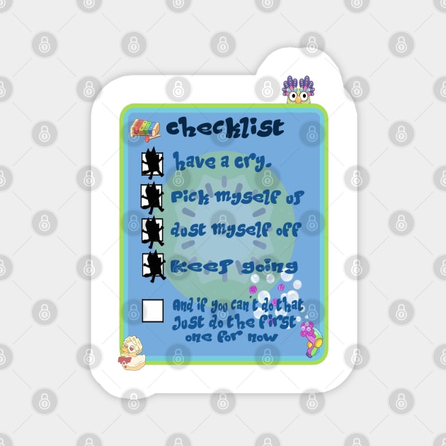 Bluey Checklist Magnet by magicmirror