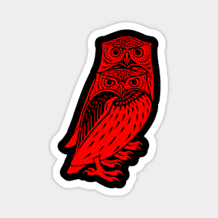 2 owls Magnet