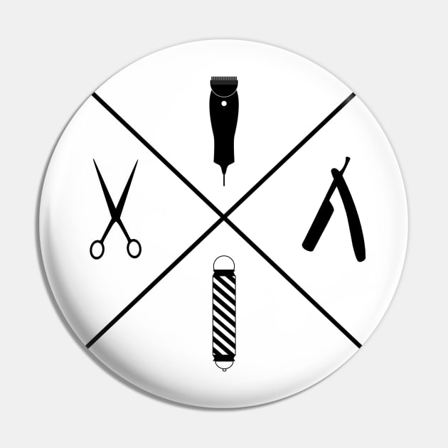 Minimalistic Barber Pin by anthoooony