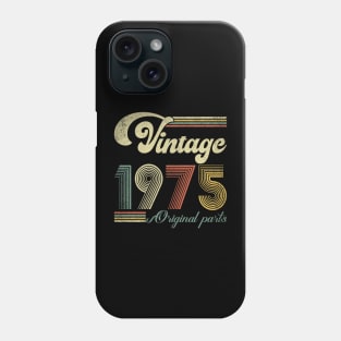 Retro Vintage 1975 49th Birthday Gift Men Women 49 Years Old Phone Case