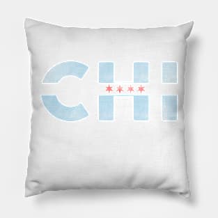 Chicago Flag Chi Pillow