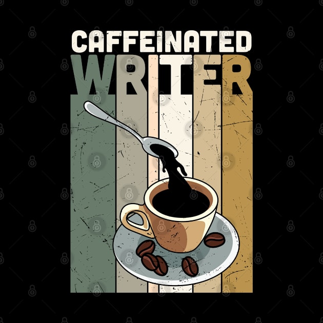 Caffeinated Writer Writing Novel Writer by V-Edgy