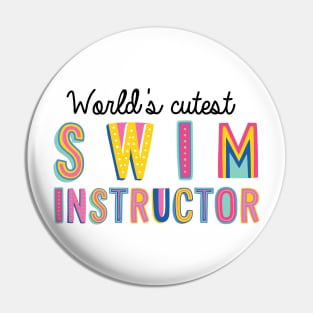 Swim Instructor Gifts | World's cutest Swim Instructor Pin