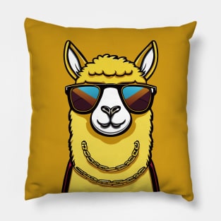 Llama Swagger: Bling and Shades Pillow