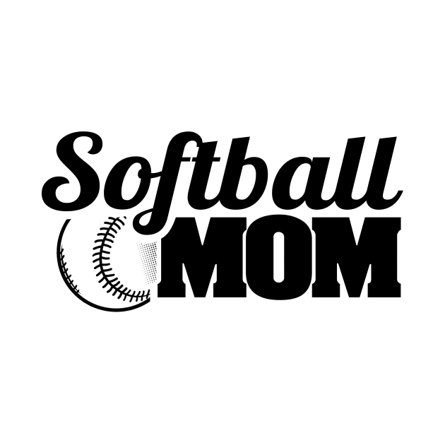 'Softball Mom' Best Baseball Mom Gift by ourwackyhome