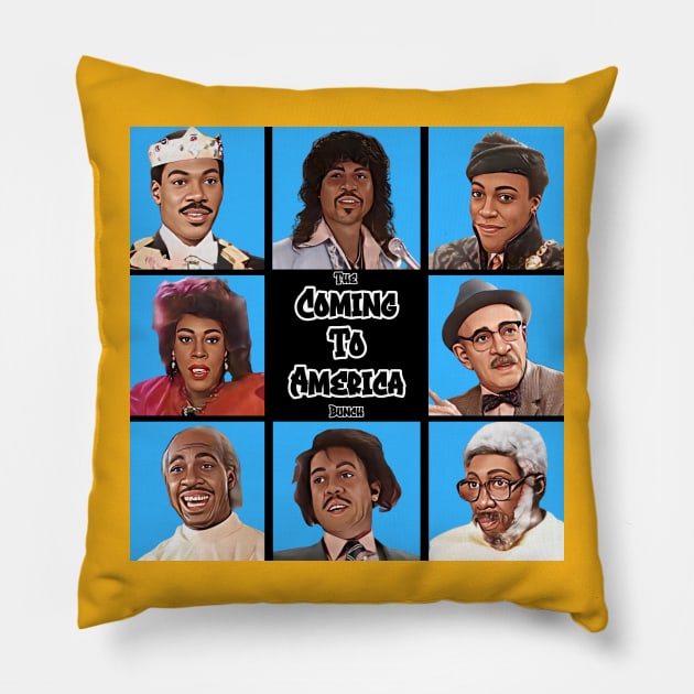 The Coming To America Bunch Pillow by M.I.M.P.