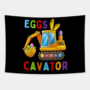 Eggscavator Egg Hunting Kids Toddler Boys Excavator Easter Tapestry