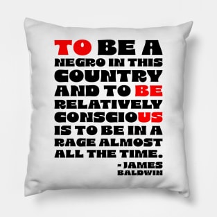 James Baldwin Quote Pillow