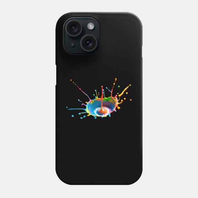 Paint drop Splash design Phone Case by N1L3SH