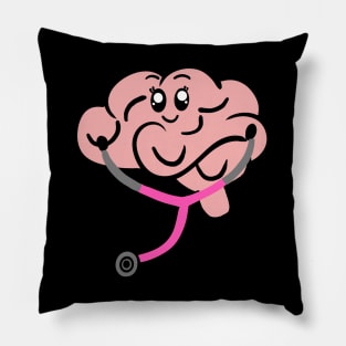 Psychologist doctor pink stethoscope Pillow