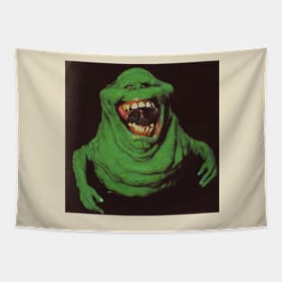 Slimer Vintage Ghostbusters T-Shirt Tapestry