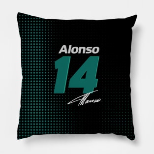 Alonso Two Time World Champion - Retro Design Pillow