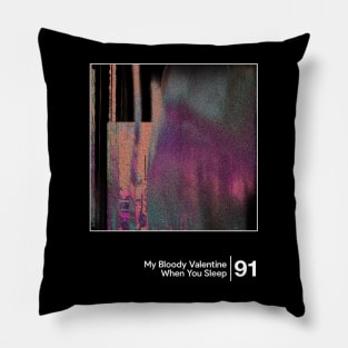 When You Sleep / Minimalist Graphic Artwork Fan Design Pillow