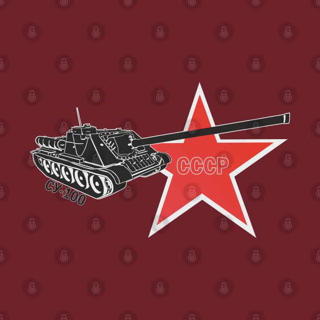 Soviet self-propelled gun SU-100 by FAawRay