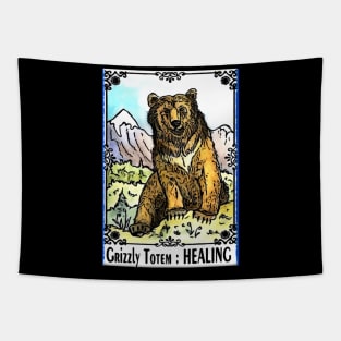 Grizzly Bear Totem Animal Tapestry