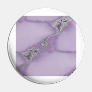 Massimo violet marble - silver Pin