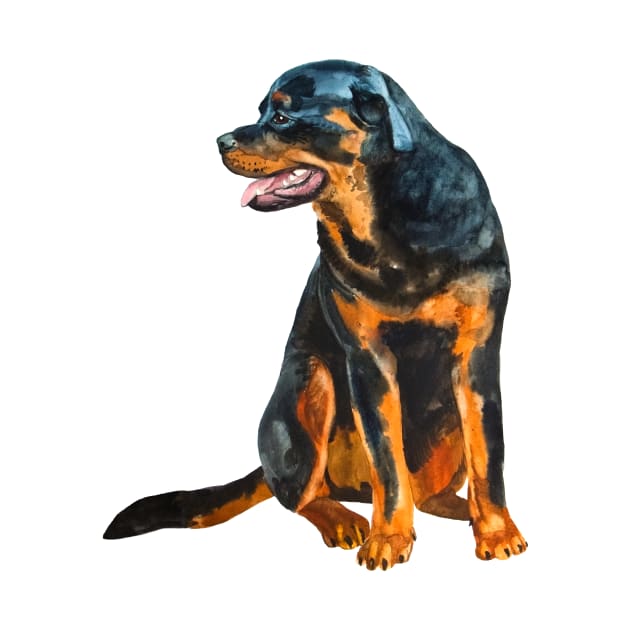 rottweiler portrait by VicaVeresk