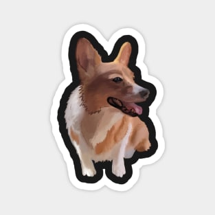 Happy Corgi Dog Magnet