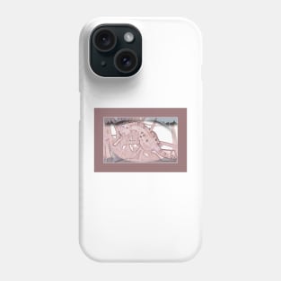 pink seahorse Phone Case