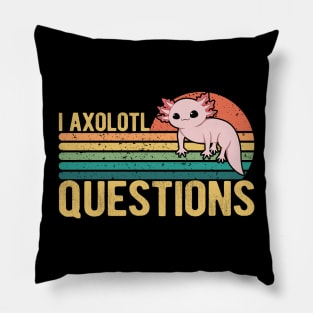 I Axolotl Questions Kids Funny Kawaii axolotl costume T-Shirt Pillow