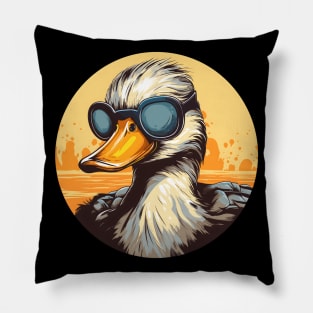 Duck with Sunglasses Pillow