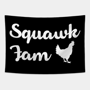 Chicken Squad Fam Squawk Fam Funny Pewdiepie Tapestry