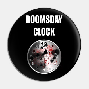 One minute Past Midnight Doomsday Clock Pin