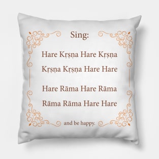 Hare Krishna Movement Maha Mantra Pillow