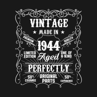 Vintage 79th Birthday Made In 1944 79 Years Old T-Shirt