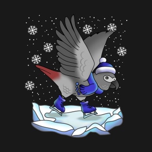 Ice skating African Grey T-Shirt