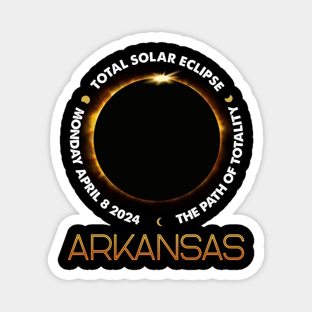 America Totality 04 08 24 Total Solar Eclipse 2024 Magnet by Sky full of art