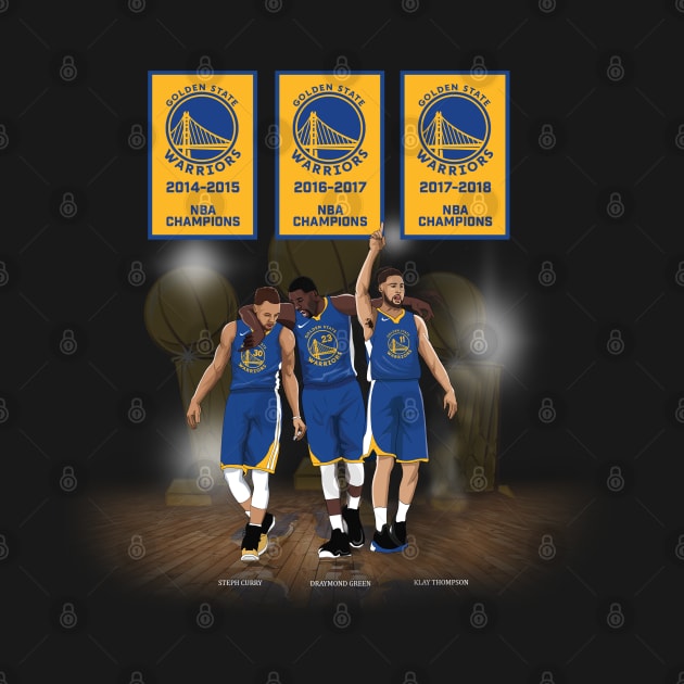 Steph Curry x Klay Thompson x Draymond Green by xavierjfong