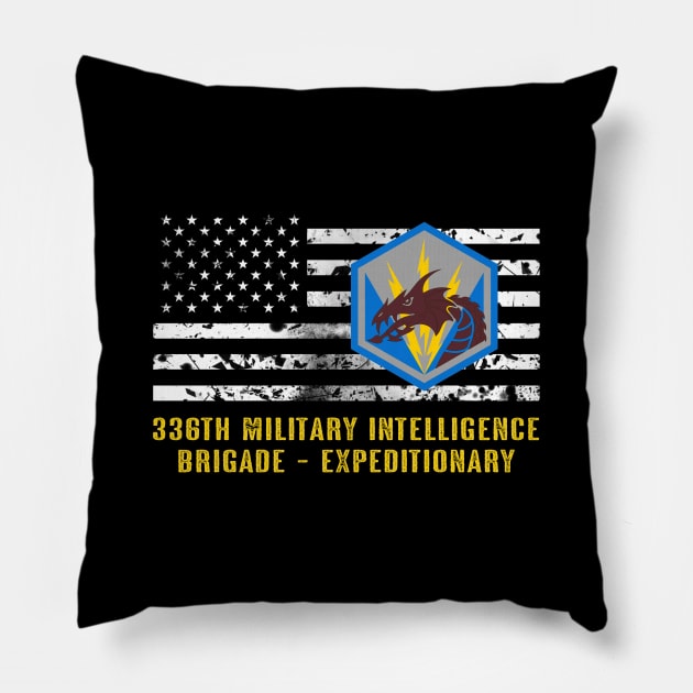 336th Military Intelligence Brigade - Expeditionary Pillow by Jared S Davies