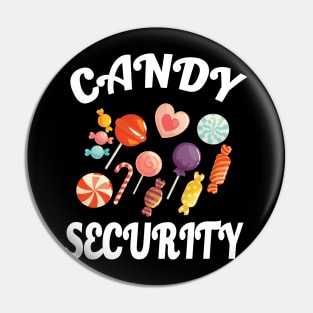 Candy Security Halloween Costume Party Pin