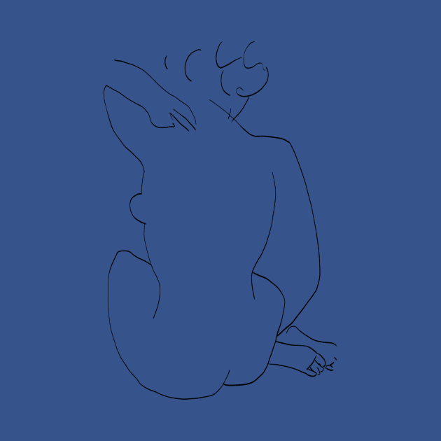 Matisse Line Art Figure 2 by shamila