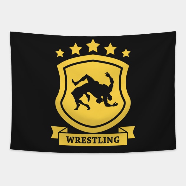 Wrestling Tapestry by Underground Cargo