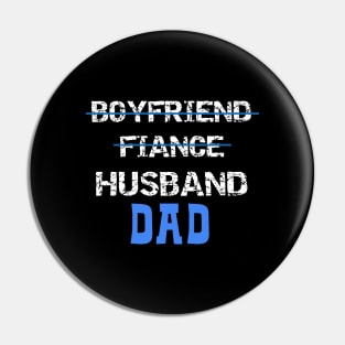 Mens New Dad 2019 design - Humor Gift For Pregnancy Announcement Pin