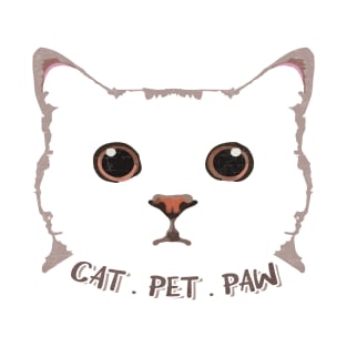 Cat . Pet . Paw T-Shirt