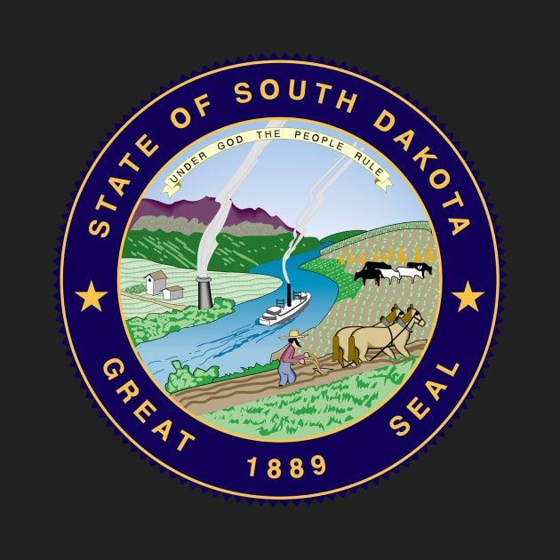 Seal of South Dakota by Flags of the World