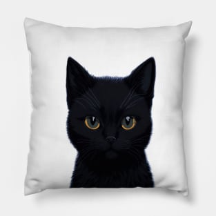 The Black Cat Pillow