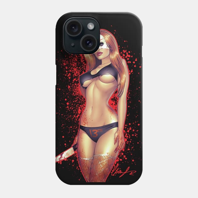 friday the 13th Pinup Phone Case by Eliaschatzoudis