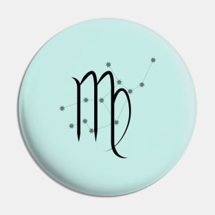 Virgo - Zodiac Sign Symbol and Constellation Pin