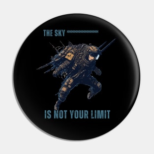 Japanese samurai aesthetic Sky diving Pin