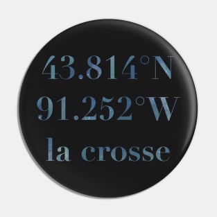 La Crosse, Wisconsin Coordinates Pin