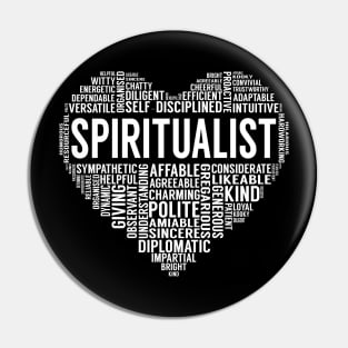 Spiritualist Heart Pin