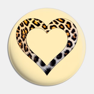 A hole in my Heart for you in  leopard spots Pin