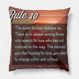 40 RULES OF LOVE - 10 Pillow