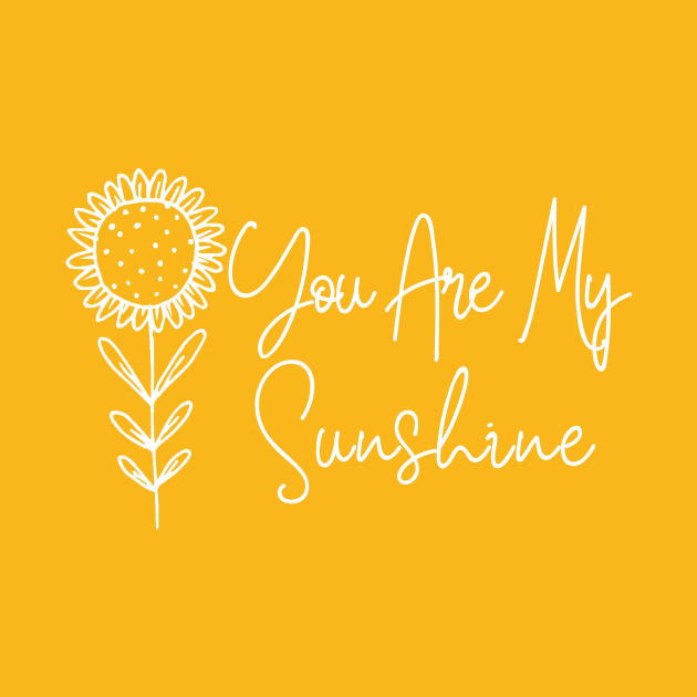 You Are My Sunshine (white) by Thistle Kent